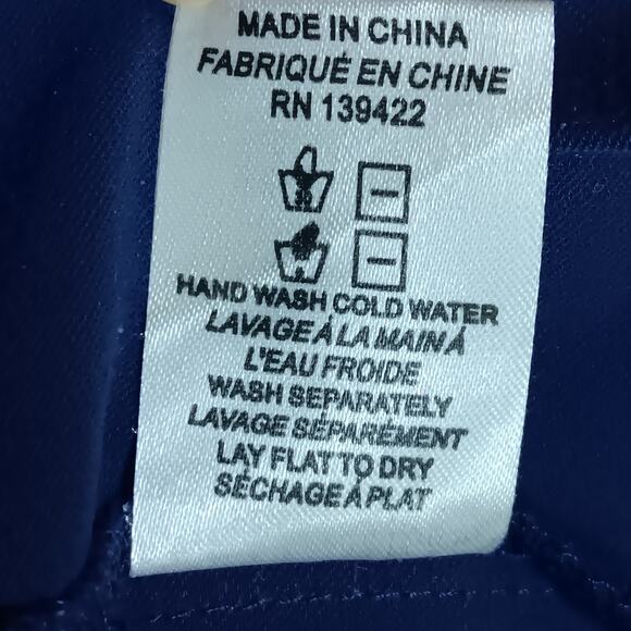 TOBI Asymmetrical Skirt Size Small Navy Blue Side Zipper Closure No Pockets - Picture 11 of 11